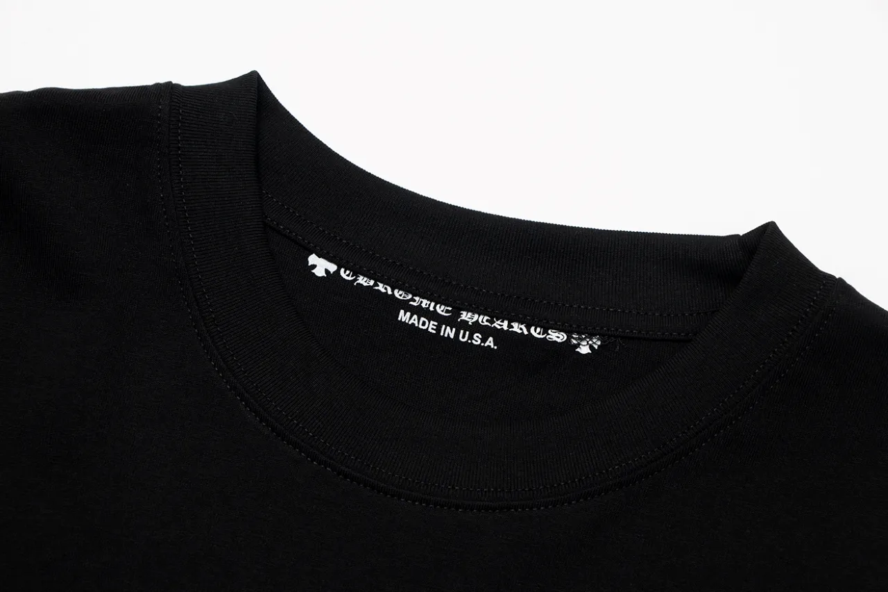 P150 Chrome Hearts Chrome Hearts Sanskrit Letter Sakura Pink Short Sleeve Size: SMLXL Color: Black